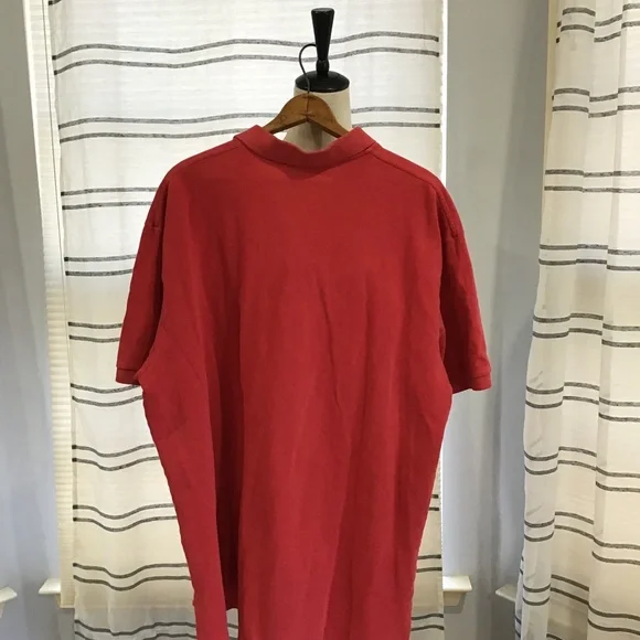 VTG Polo Ralph Lauren Men Size XXL Red Pima Cotton Striped  Polo Shirt Casual - Picture 4 of 8